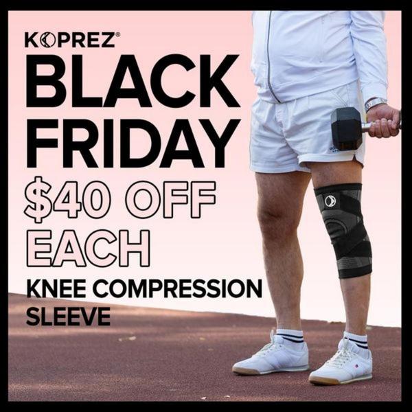 knee brace, compression sleeve, knee support, athletic brace, knee compression, sports brace, knee wrap, sale promotion, lifestyle, trustworthy, pink, black, black friday